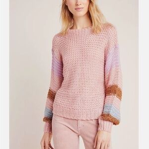Anthropologie Heartloom Mae Striped Pullover